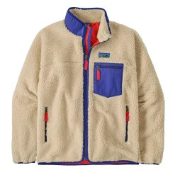 Jakke<Patagonia M Classic Retro-X Jkt Jakke Beige Og Blå