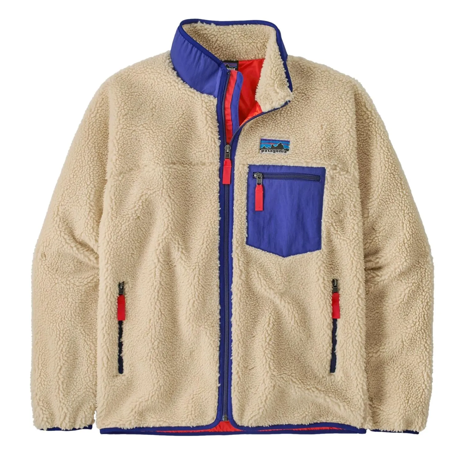 Jakke<Patagonia M Classic Retro-X Jkt Jakke Beige Og Blå