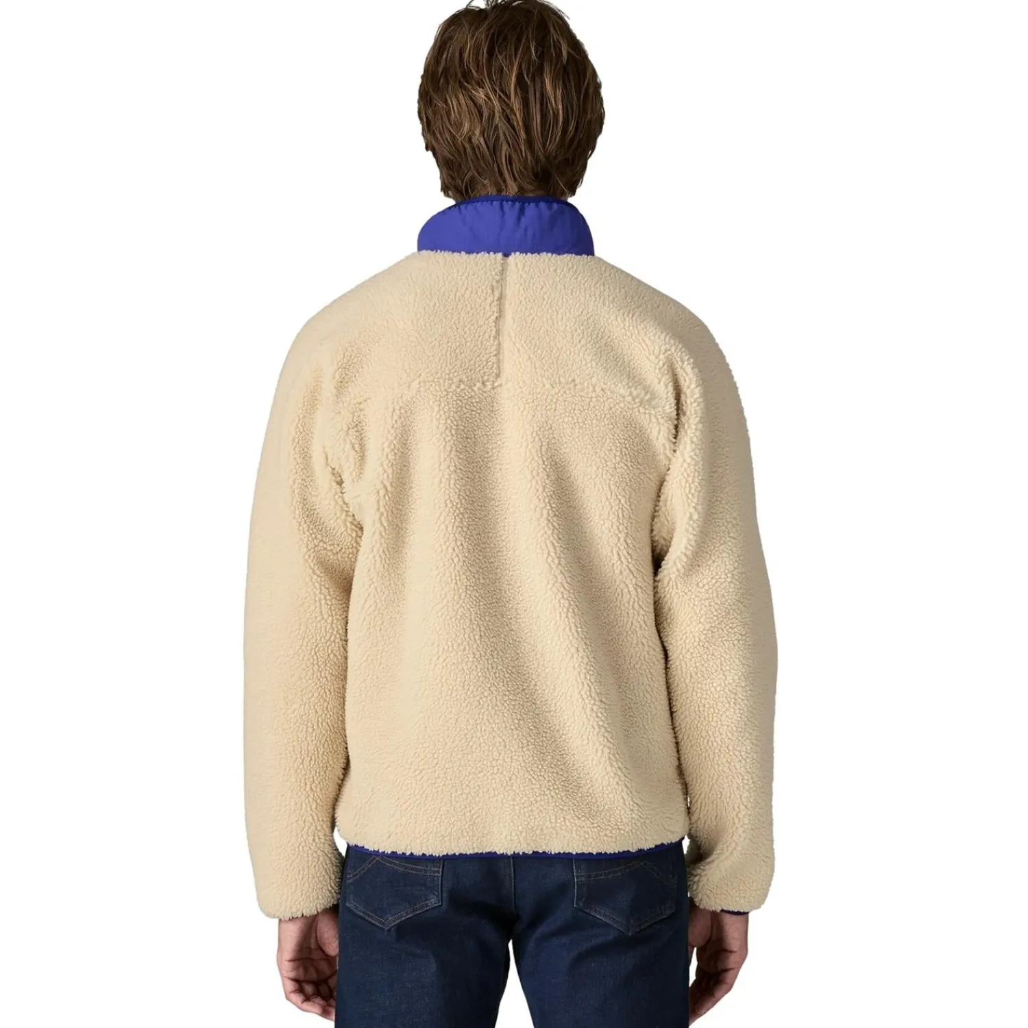 Jakke<Patagonia M Classic Retro-X Jkt Jakke Beige Og Blå