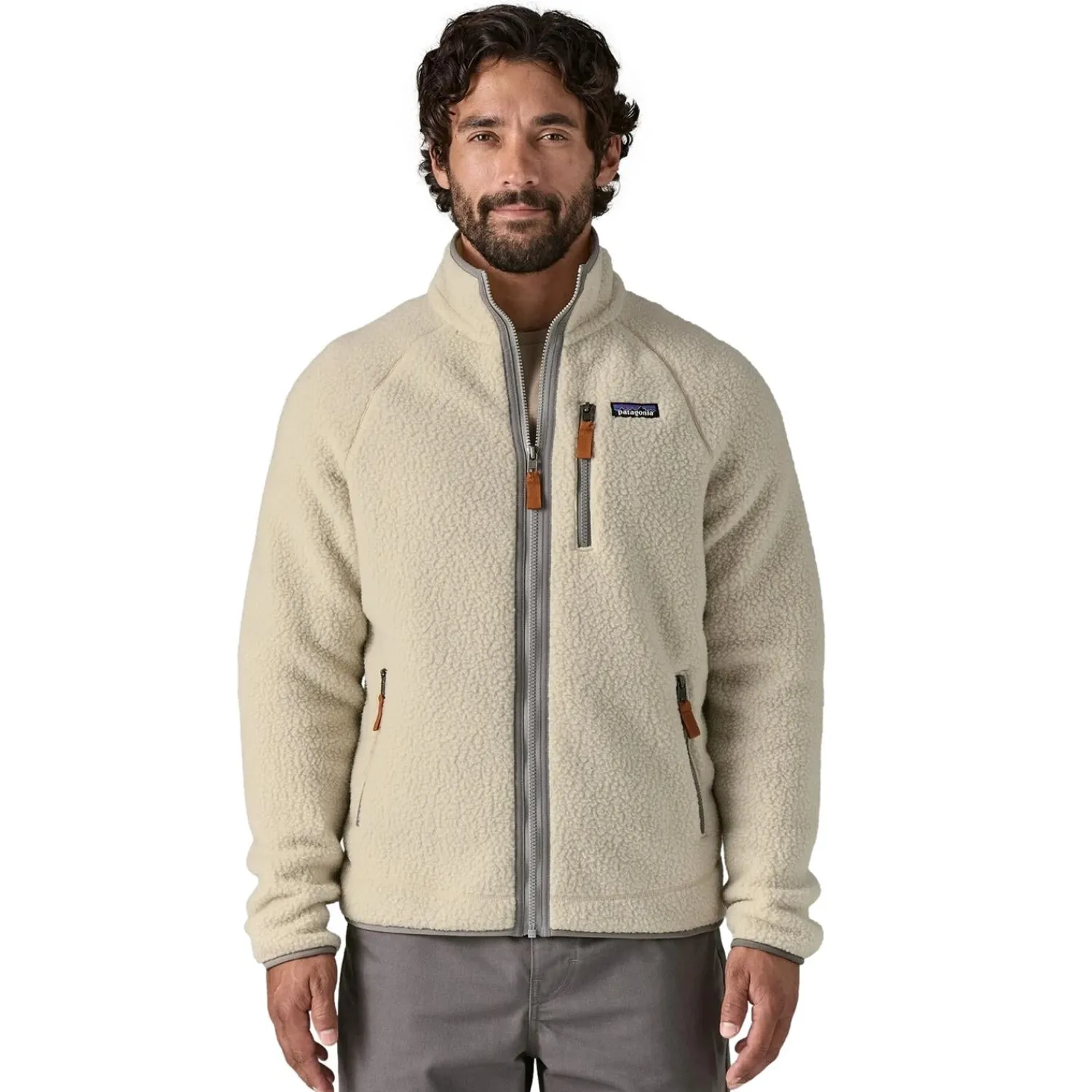 Jakke<Patagonia M Retro Pile JKT Jakke Lys Beige