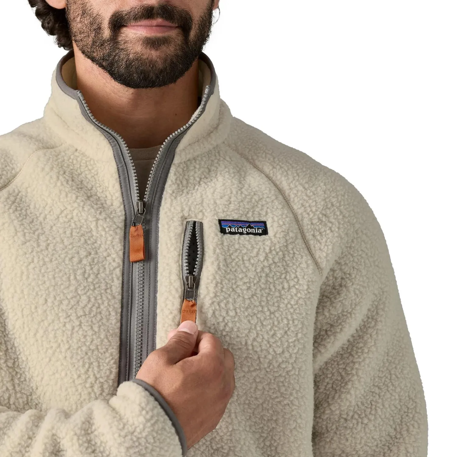 Jakke<Patagonia M Retro Pile JKT Jakke Lys Beige