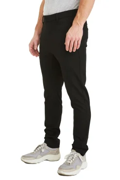 Bukser<Plain JoshPL 315 Black Bukse Sort