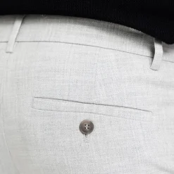 Bukser<Plain JoshPL Bukse Lys Grå Melert