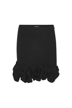 Skjørt<ROTATE Crepe Mini Skirt Skjørt Sort