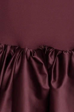 Kjole<ROTATE Fitted Maxi Dress Kjole Burgunder