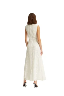 Kjole<ROTATE Lace Sequin Maxi Dress Kjole Off-White