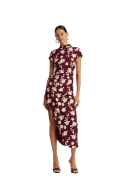 Kjole<ROTATE Mesh Asymmetric Dress Kjole Vinrød