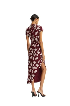 Kjole<ROTATE Mesh Asymmetric Dress Kjole Vinrød