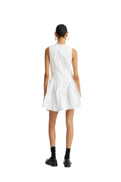 Kjole<ROTATE Poplin Mini Dress Kjole Hvit