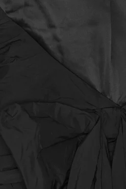 Kjole<ROTATE Satin Bow Dress Kjole Sort