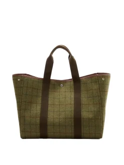Rue De Verneuil|Veske<Rue de Verneuil Traversée XL Hunting Tweed Kaki Veske Grønn Mønster