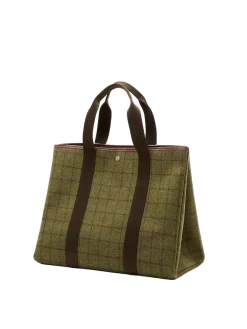 Rue De Verneuil|Veske<Rue de Verneuil Traversée XL Hunting Tweed Kaki Veske Grønn Mønster