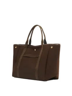 Rue De Verneuil|Veske<Rue de Verneuil Traversée L Whip Chocolat Flannel Veske Brun