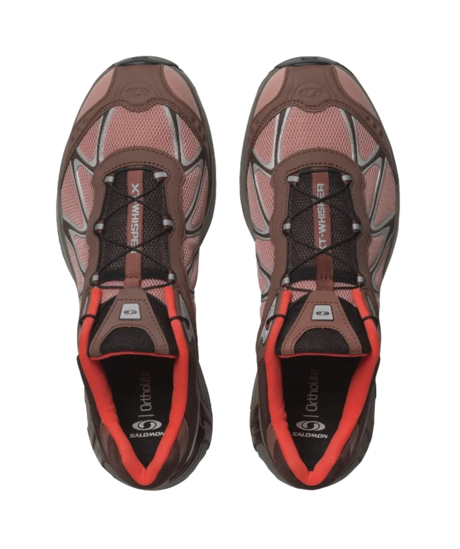 Sko<Salomon XT-WHISPER Henna/Tawny Port/Neon Flame Sko Burgunder