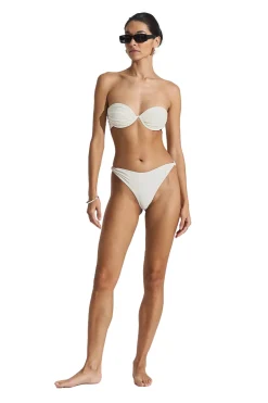 Badetøy<Seaquelle Twisted Bikini Bottom Badetøy Off-White