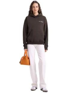 Genser<Sporty & Rich HWCNY Hoodie Hettegenser Vasket Sort