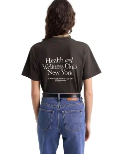 T-Shirt|T-Shirt<Sporty & Rich HWCNY T-Shirt T-shirt Vasket Sort