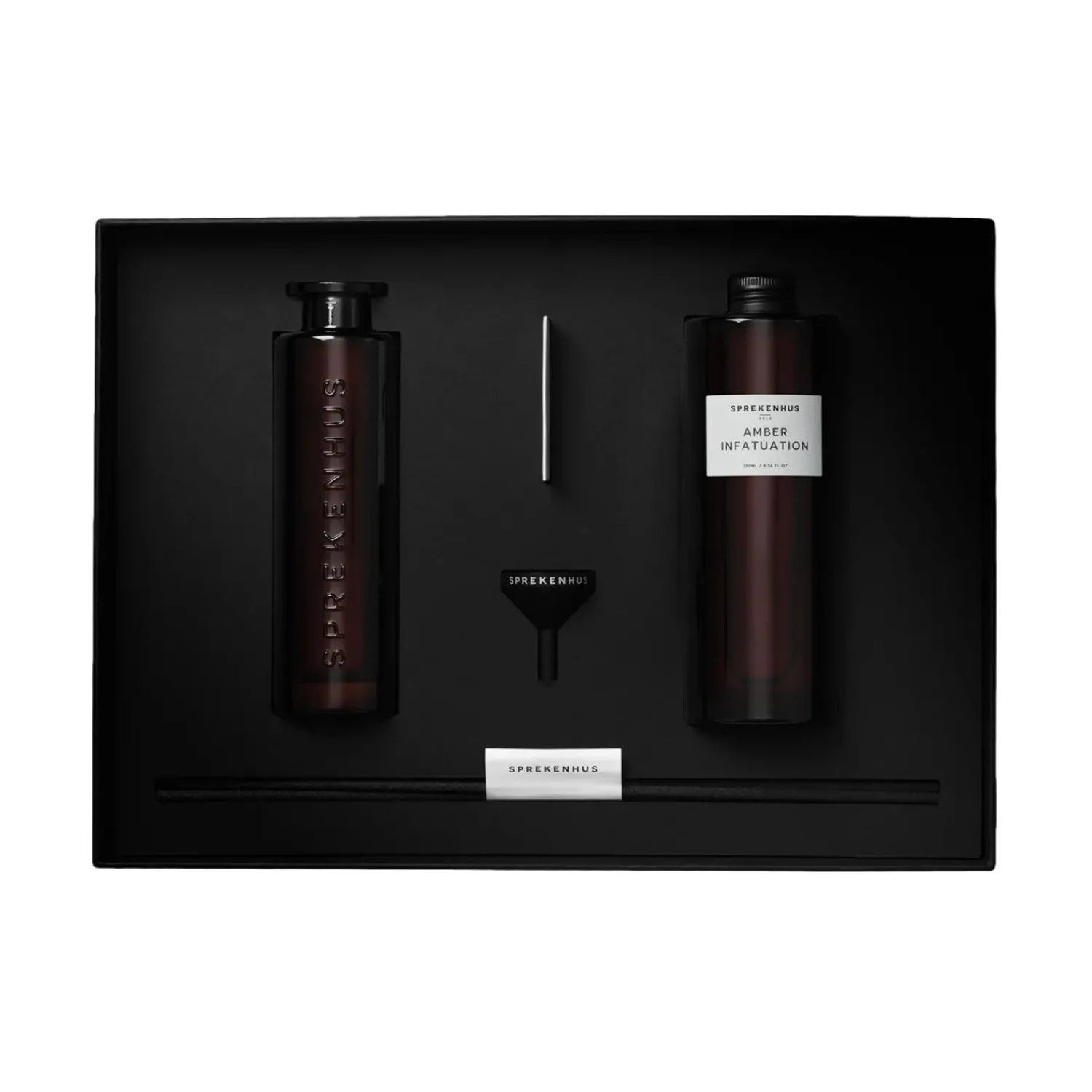 Sprekenhus|Velvære<Sprekenhus Diffuser Kit 250ml - Amber Infatuation Duftpinner Hvit