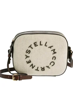 Veske|Stella Mccartney<Stella McCartney Camera Bag Canvas & Embossed Veske Brun/Beige