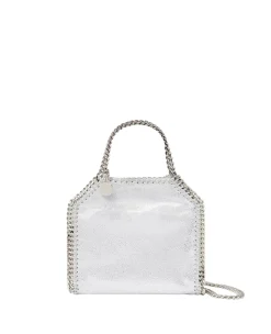 Stella Mccartney|Veske<Stella McCartney Falabella Tiny Tote Veske Sølv