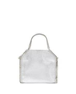 Stella Mccartney|Veske<Stella McCartney Falabella Tiny Tote Veske Sølv