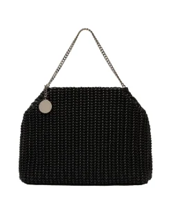 Stella Mccartney|Veske<Stella McCartney Falabella Drawstring Bag Embroidery Veske Sort