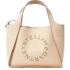 Stella Mccartney|Veske<Stella McCartney Logo Crossbody Suede Tote Bag Veske Beige