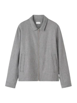 Overshirts<Tiger of Sweden Barnaby Zip Overshirt Grå