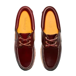 Sko<Timberland Authentic 3-Eye Lug Boat Shoe Burgundy Sko Burgunder
