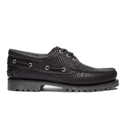 Sko<Timberland Authentic 3-Eye Lug Boat Shoe Sko Sort Mønster