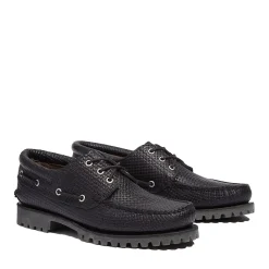 Sko<Timberland Authentic 3-Eye Lug Boat Shoe Sko Sort Mønster