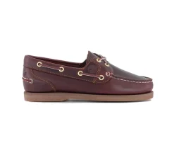 Sko<Timberland Classic Boat Shoe Burgundy Sko Burgunder