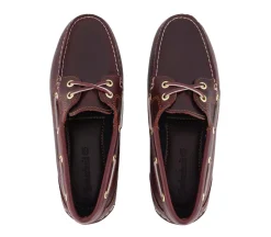 Sko<Timberland Classic Boat Shoe Burgundy Sko Burgunder