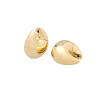 Tom Wood<Tom Wood Bao Hoops Large Gold Øredobber Gull