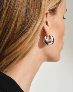 Tom Wood<Tom Wood Bao Hoops Large Øredobber Sølv