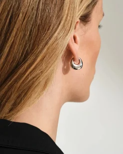 Tom Wood<Tom Wood Bao Hoops Small Øredobber Sølv