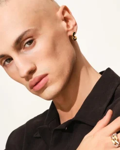 Tom Wood<Tom Wood Dean Hoops Gold Øredobber Gull