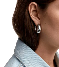 Tom Wood<Tom Wood Ice Hoop Large Øredobber Sølv