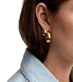 Tom Wood<Tom Wood Ice Hoop Small Øredobber Gull