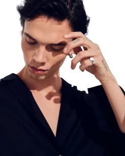 Tom Wood<Tom Wood Joe Ring Satin Ring Sølv