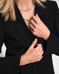 Tom Wood<Tom Wood Joe Ring White MOP Ring Sølv