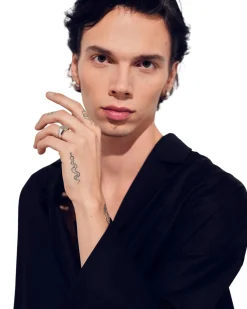 Tom Wood<Tom Wood Kay Ring Satin Ring Sølv