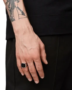 Tom Wood<Tom Wood The Cushion Black Onyx Ring Sølv