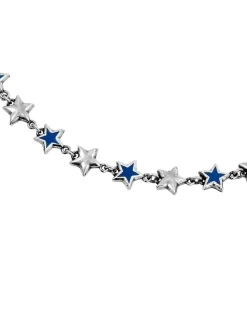 Twojeys<TwoJeys Blue Enameled Stars Necklace Smykke Sølv / Blå