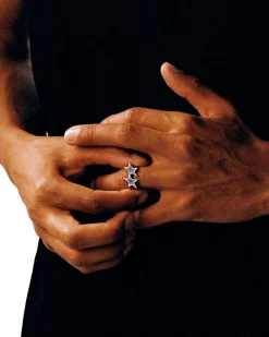 Twojeys<TwoJeys Icon Enameled Single Ring Ring Sølv / Blå