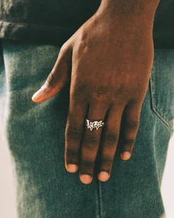 Twojeys<TwoJeys Tilted Icon Ring Ring Sølv