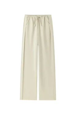 Bukser<Viktoria Chan Esha Wide Leg Trousers Bukse Beige