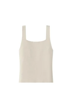 Skjorter<Viktoria Chan Gelene square knit Skjorte Beige