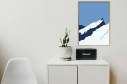 Kunst<Wallstories Vinterdag på Slogen Print