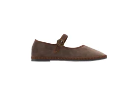 Sko<Yori Jomo Mary Jane Flats Velluto Sko Brun